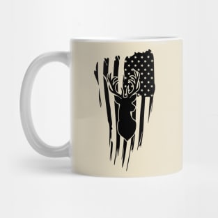 USA Flag with Deer Mug